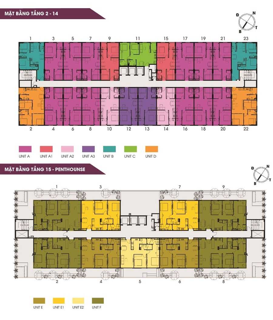Mặt bằng căn hộ các tầng dự án Saigon Metro Park