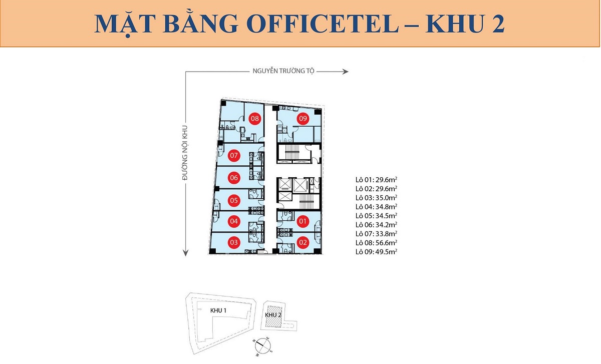 Mặt bằng khu 2 dự án Saigon Royal Residences