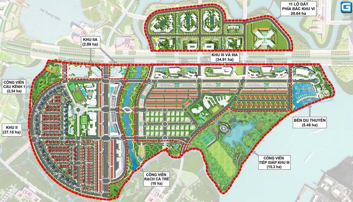 Mặt bằng tổng thể dự án Sala Đại Quang Minh