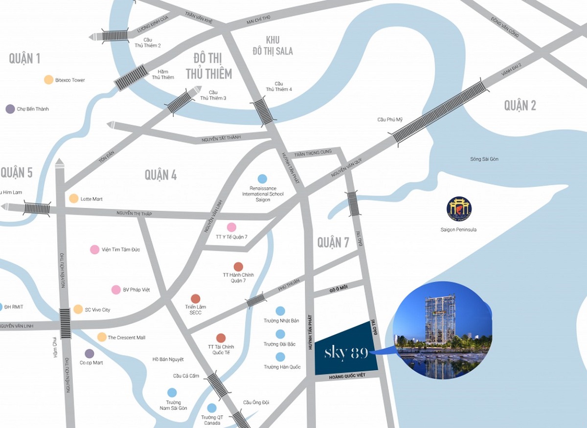 Vị trí xây dựng dự án Sky 89