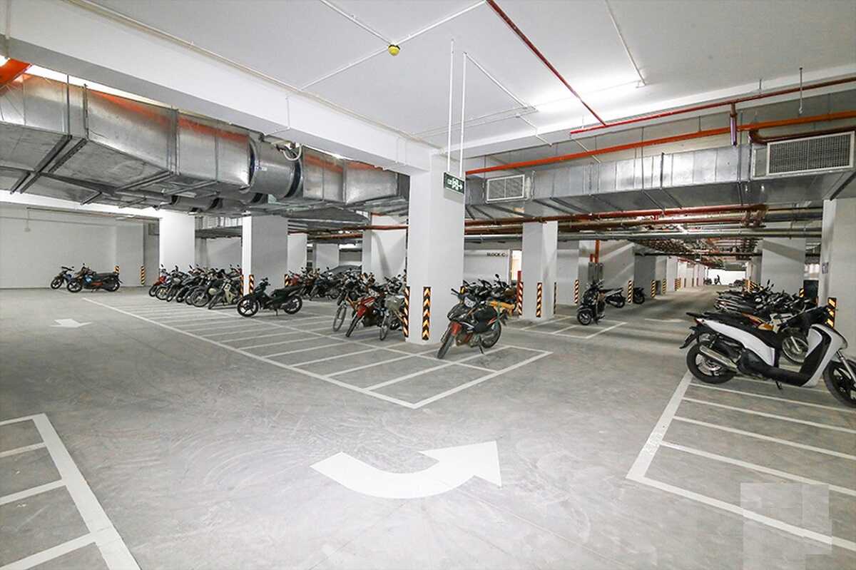 Hầm để xe diện tích lớn