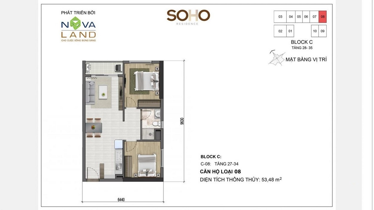 Thiết kế các loại hình căn hộ dự án Soho Residence