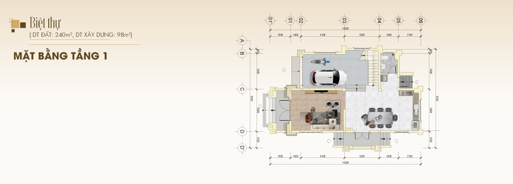 Thiết kế biệt thự dự án STC Long Thành