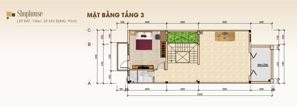 Thiết kế shophouse dự án STC Long Thành