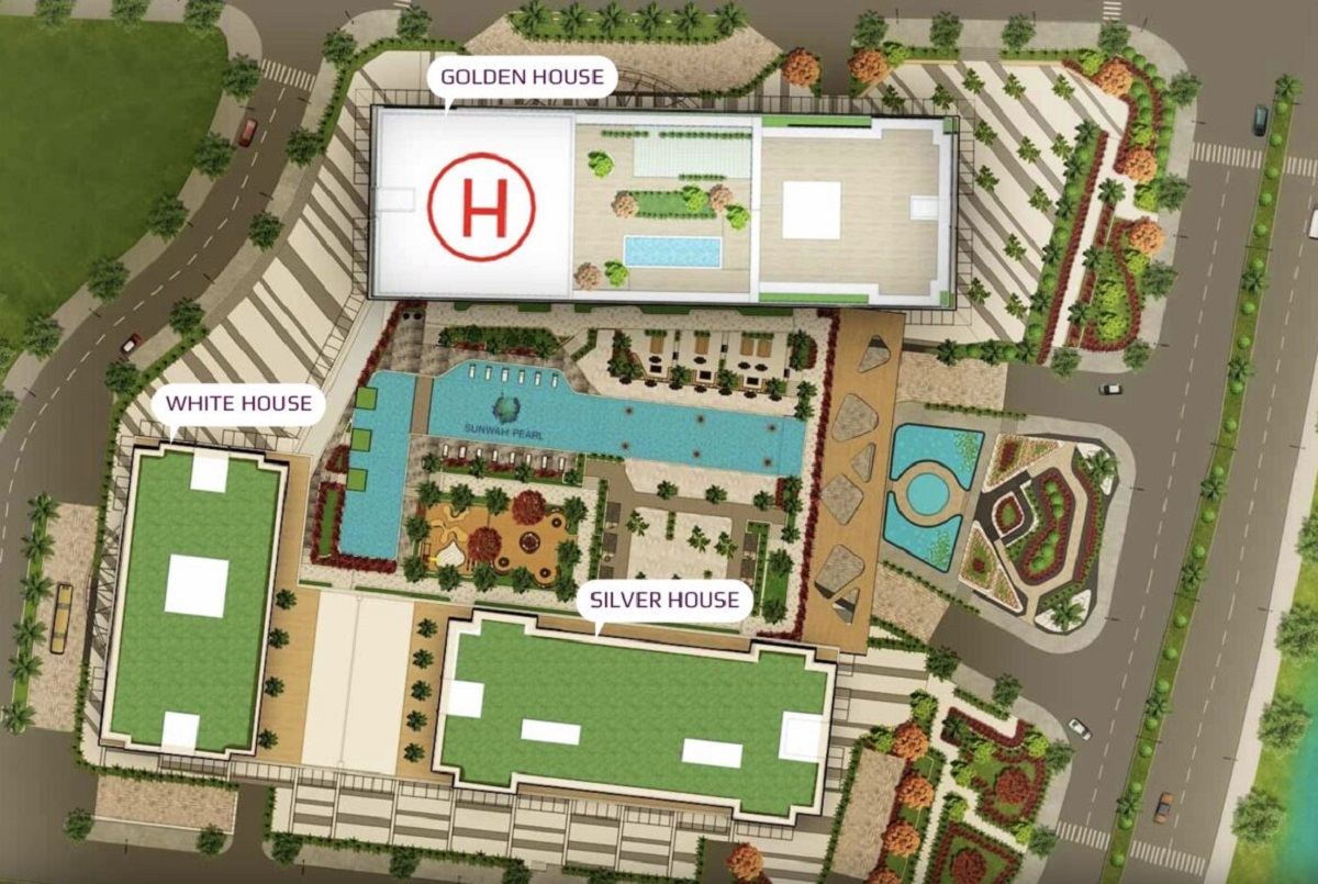 Mặt bằng tổng thể dự án Sunwah Pearl