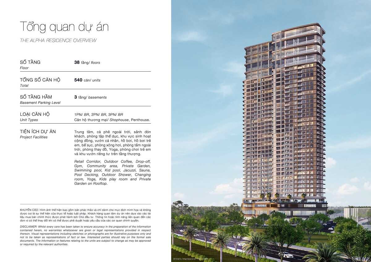 Tổng quan dự án The Alpha Residence