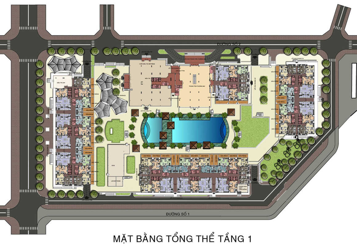 Mặt bằng tổng thể dự án The Art Gia Hoà