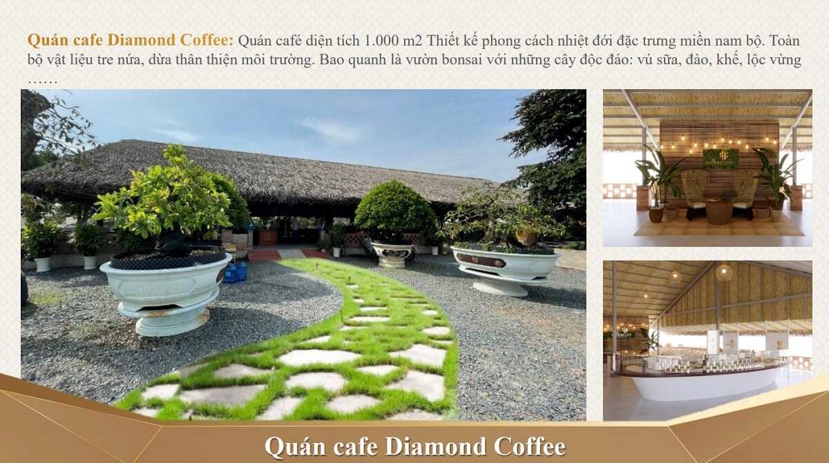 Khu cafe Diamond Coffee theo phong cách thân thuộc, dân dã