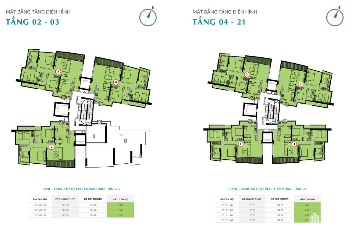 Mặt bằng các tầng dự án The Grand Sentosa