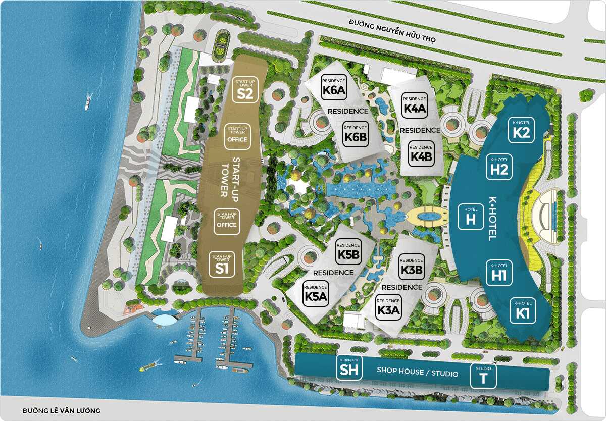 Mặt bằng tổng thể dự án The Grand Sentosa