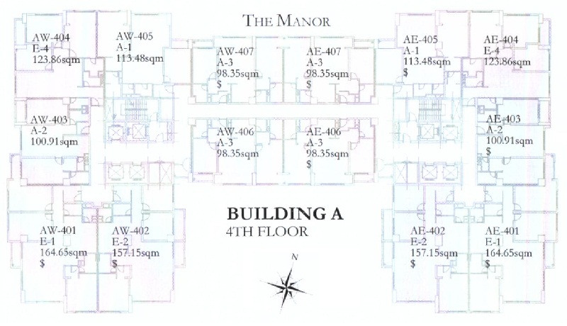 Mặt bằng Block A dự án The Manor