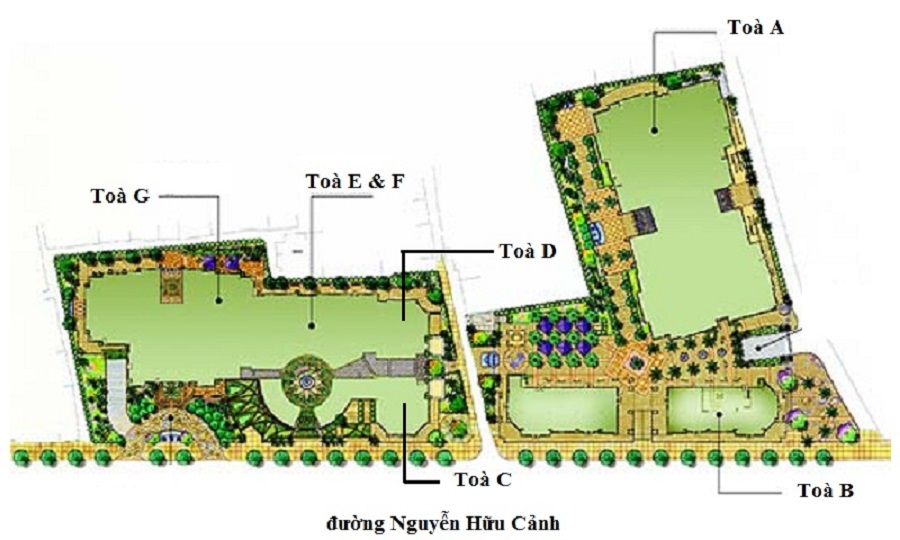 Mặt bằng tổng thể dự án The Manor