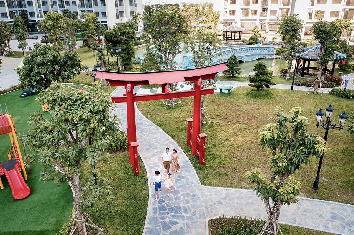 Không gian xanh mát cho cư dân trải nghiệm