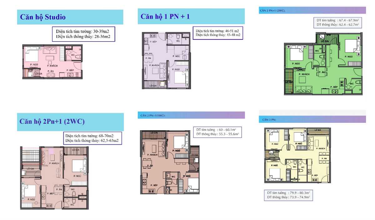 Đa dạng các loại hình căn hộ tại phân khu The Origami