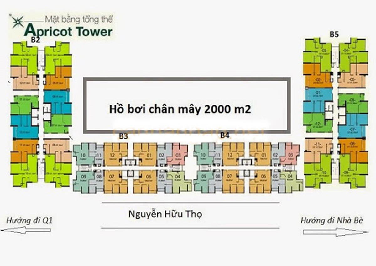 Mặt bằng căn hộ dự án The Park Residence