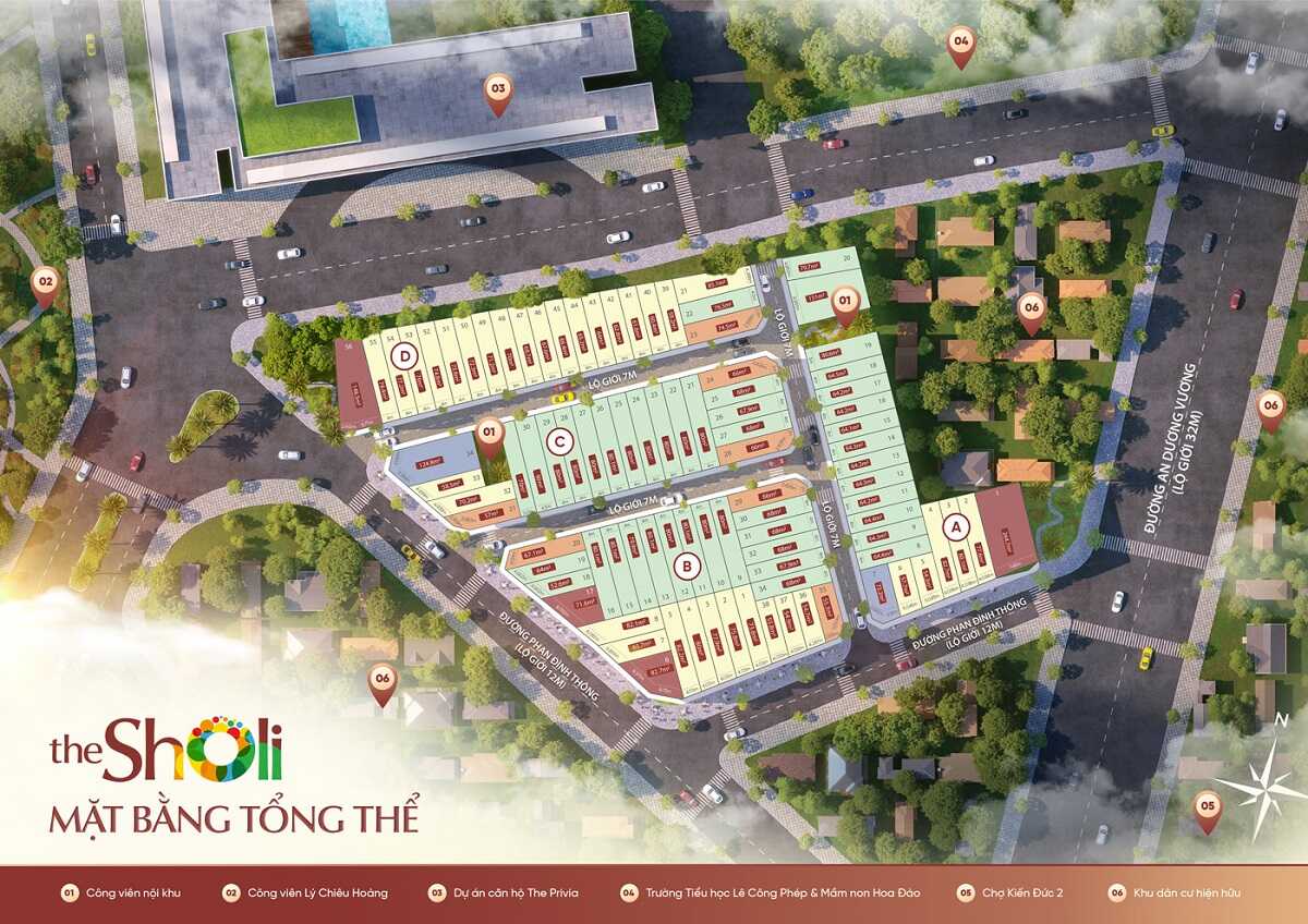 Mặt bằng tổng thể dự án The Sholi Bình Tân