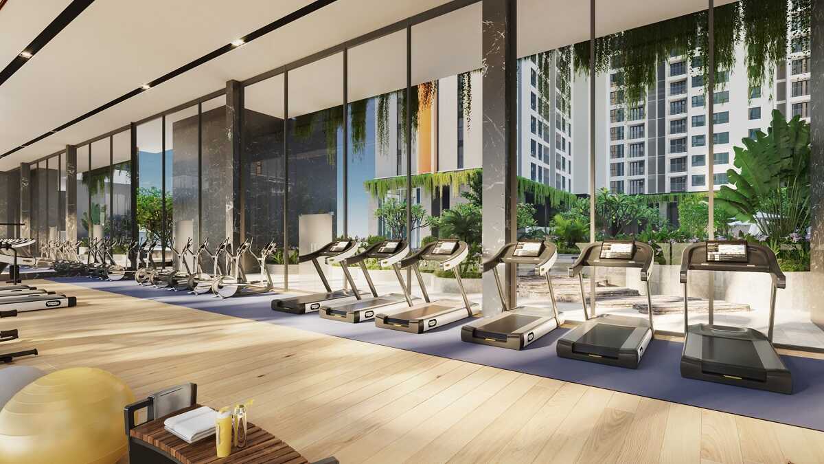 Khu tập gym và yoga hiện đại