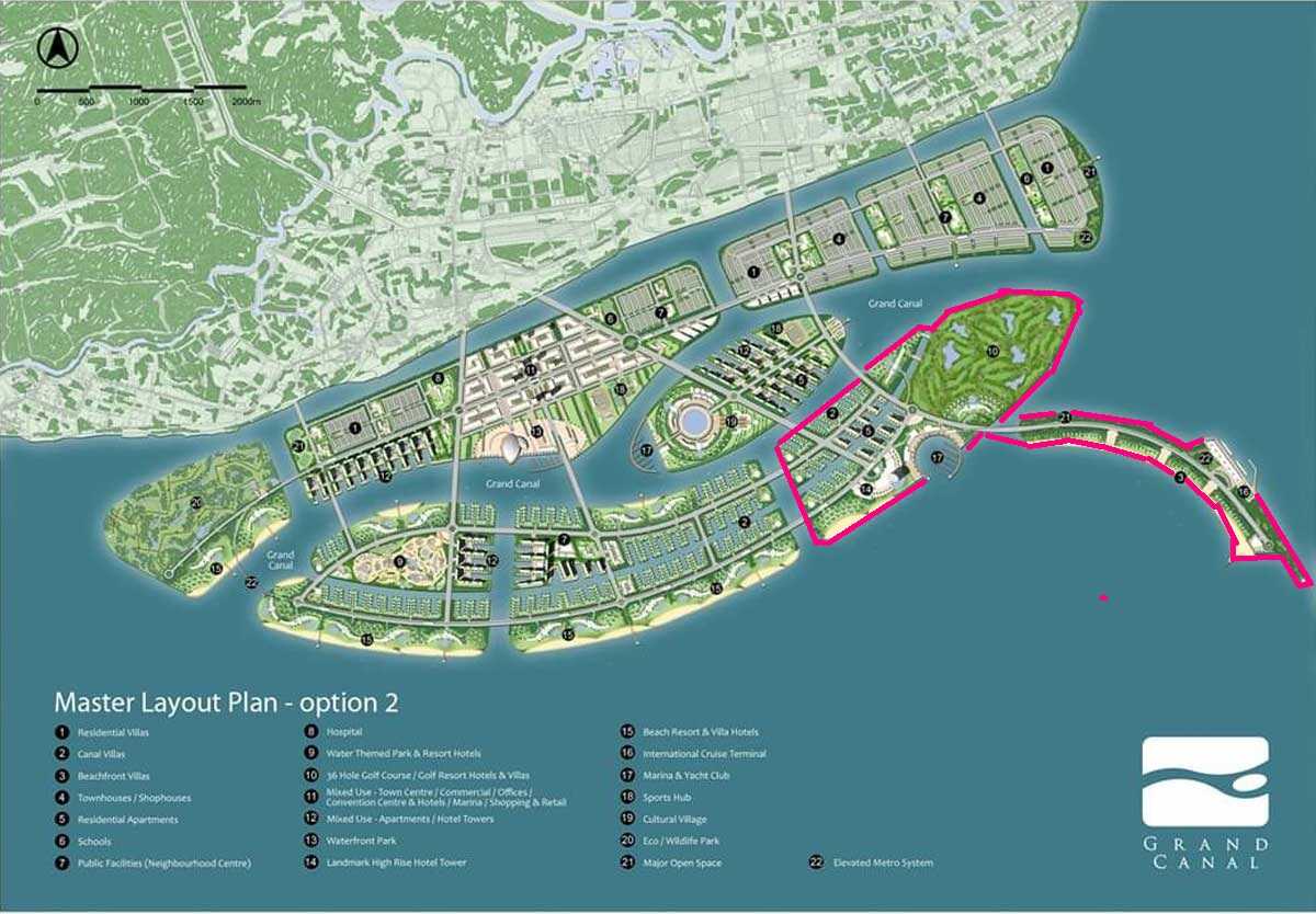 Mặt bằng phân khu C dự án Vinhomes Long Beach