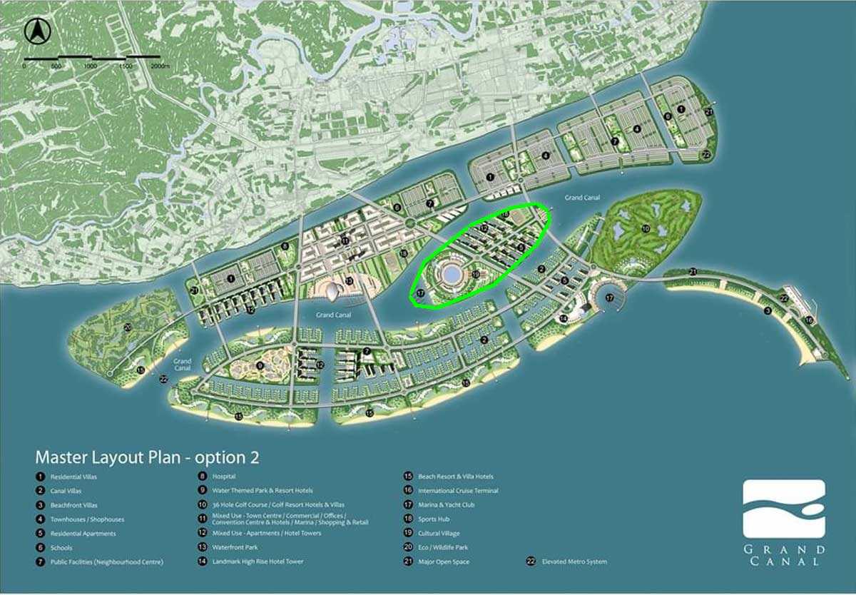 Mặt bằng phân khu E dự án Vinhomes Long Beach