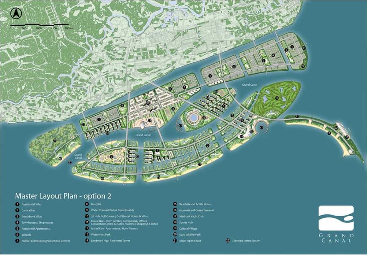 Mặt bằng tổng thể dự án Vinhomes Long Beach
