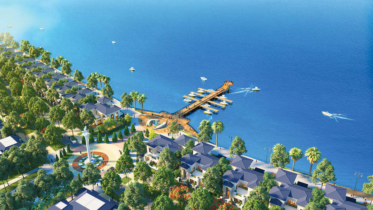 Bến du thuyền với thiết kế hiện đại