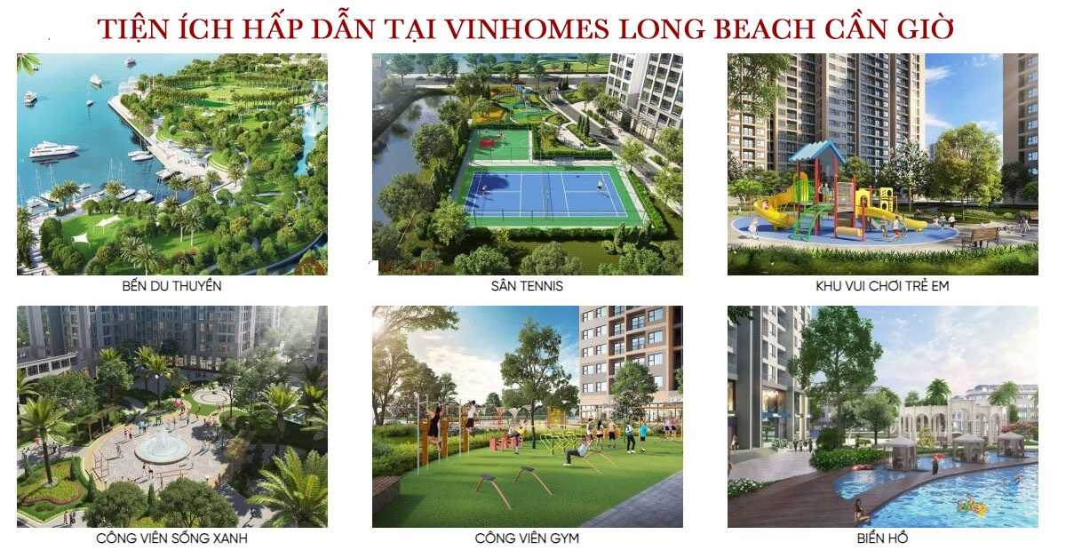 Hệ thống tiện ích bên trong Vinhomes Long Beach Cần Giờ