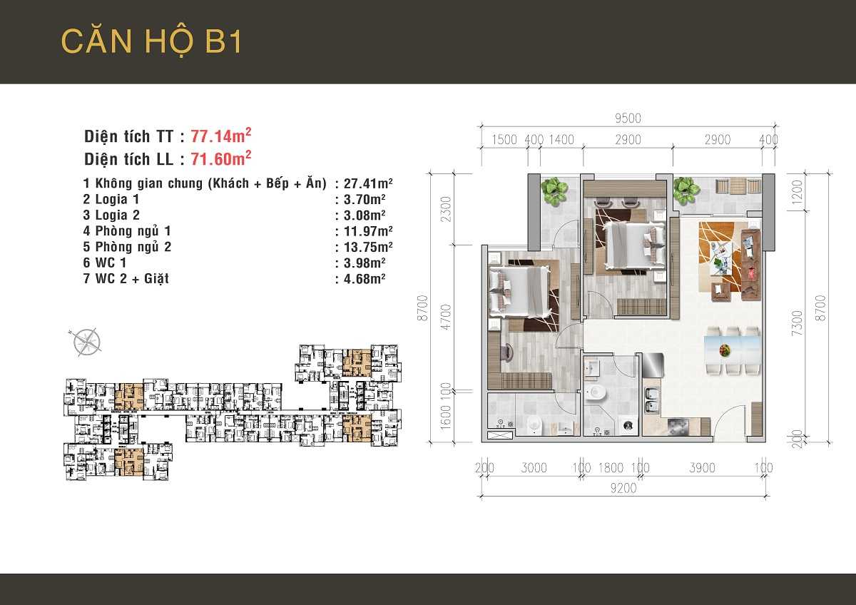 Thiết kế căn hộ dự án Viva Riverside