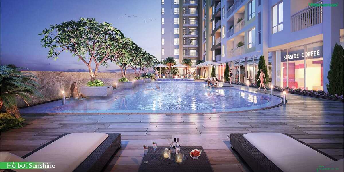 Hồ bơi ngoài trời với view đẹp