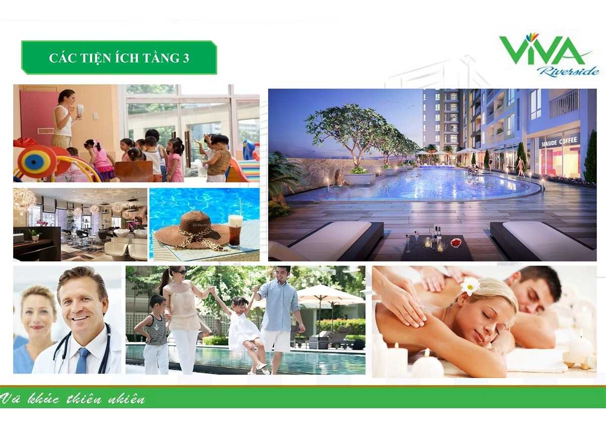 Nhiều tiện ích hiện đại có mặt tại dự án Viva Riverside