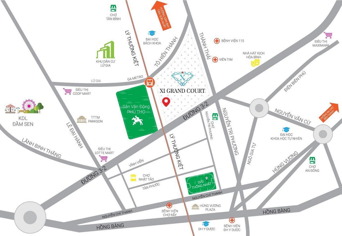 Vị trí xây dựng dự án Xi Grand Court