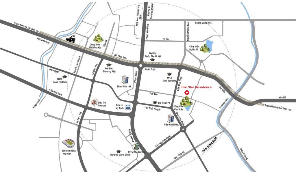 Vị trí dự án Five Star Residence