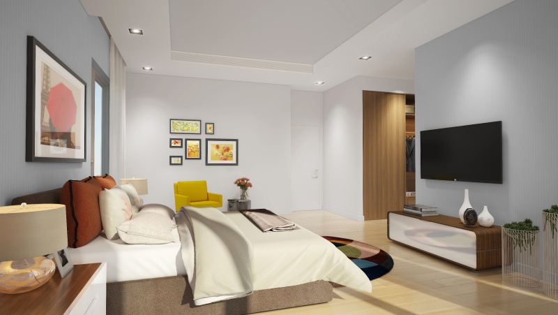 Phòng ngủ tại căn hộ Masteri Thảo Điền