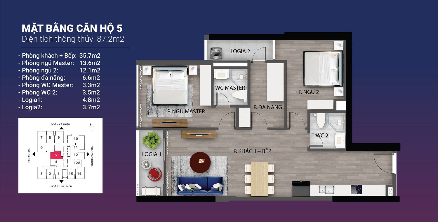 Mặt bằng căn hộ 05