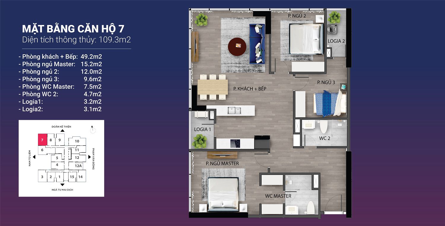 Mặt bằng căn hộ 07