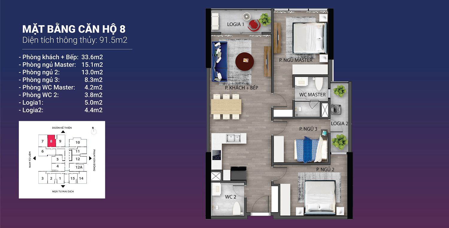 Mặt bằng căn hộ 08