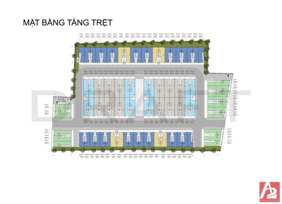 Mặt bằng tầng trệt dự án D One Gò Vấp du-an-d-one-go-vap-tang-tret