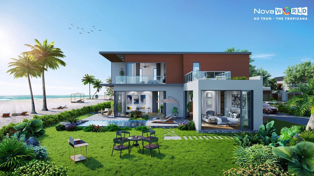 Biệt thự Novaworld Hồ Tràm với thiết kế ấn tượng