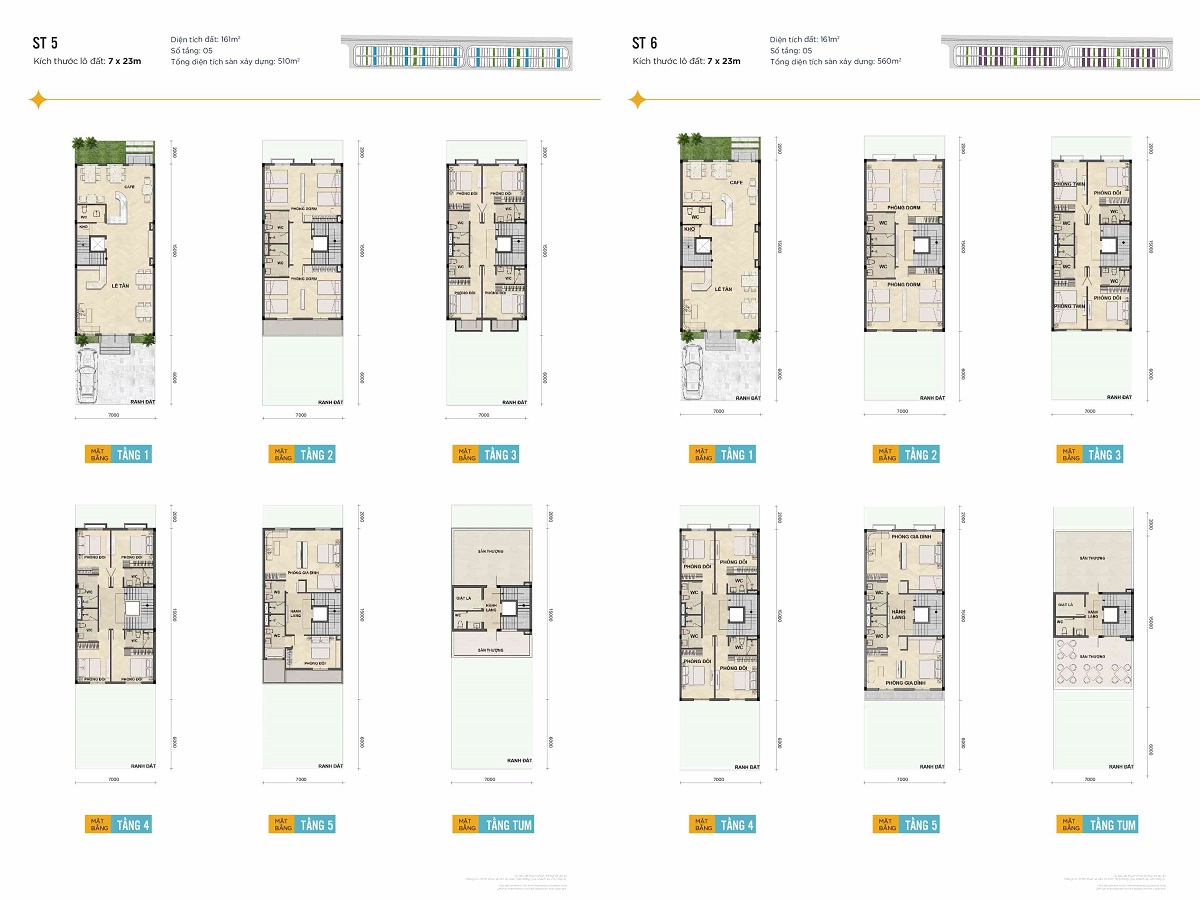 Thiết kế các loại hình căn hộ phân khu Boutique Hotel