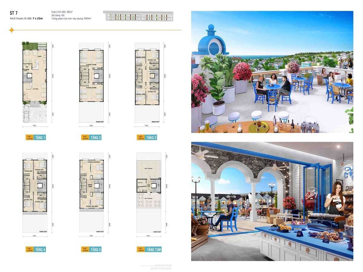 Thiết kế các loại hình căn hộ phân khu Boutique Hotel