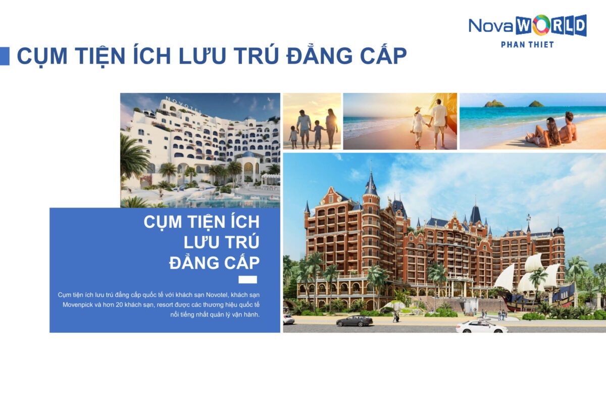 Phân khu Boutique Hotel là nơi lưu trú lý tưởng