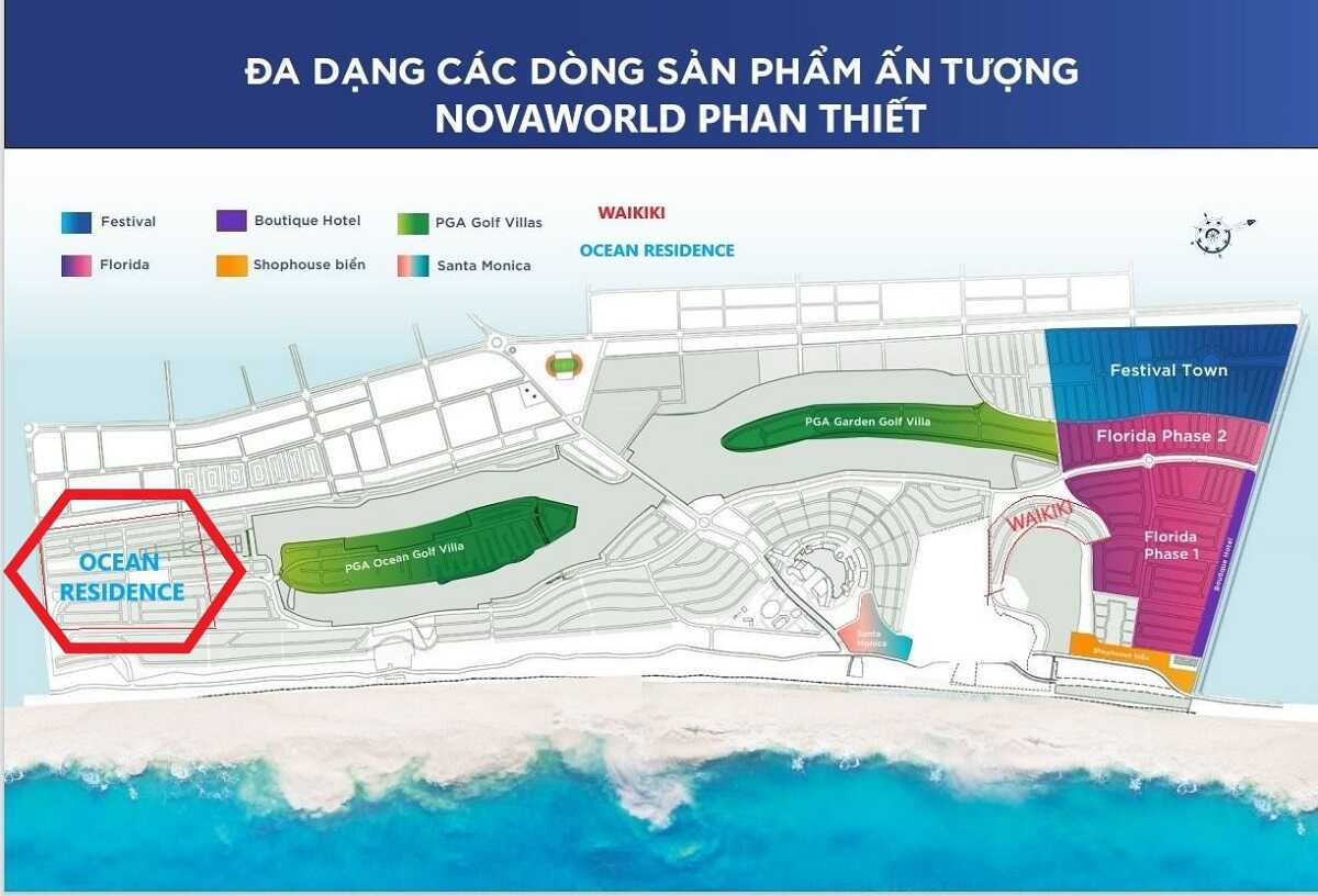 Vị trí xây dựng phân khu Ocean Residence