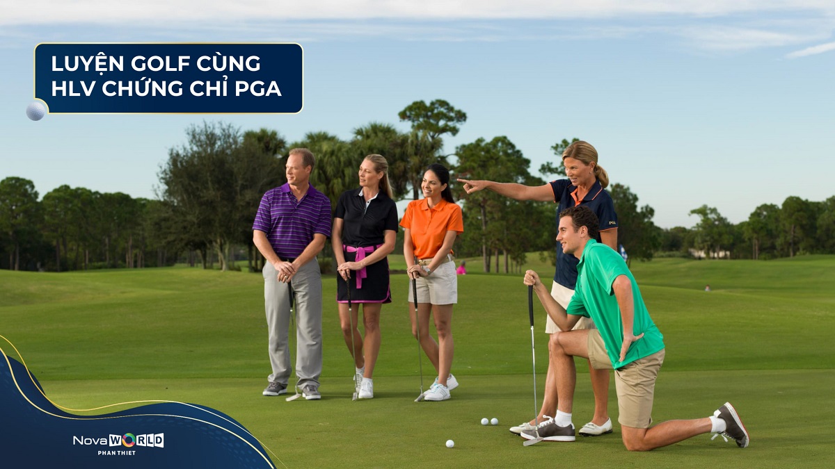 Huấn luyện viên chuyên nghiệp cho các buổi tập luyện golf