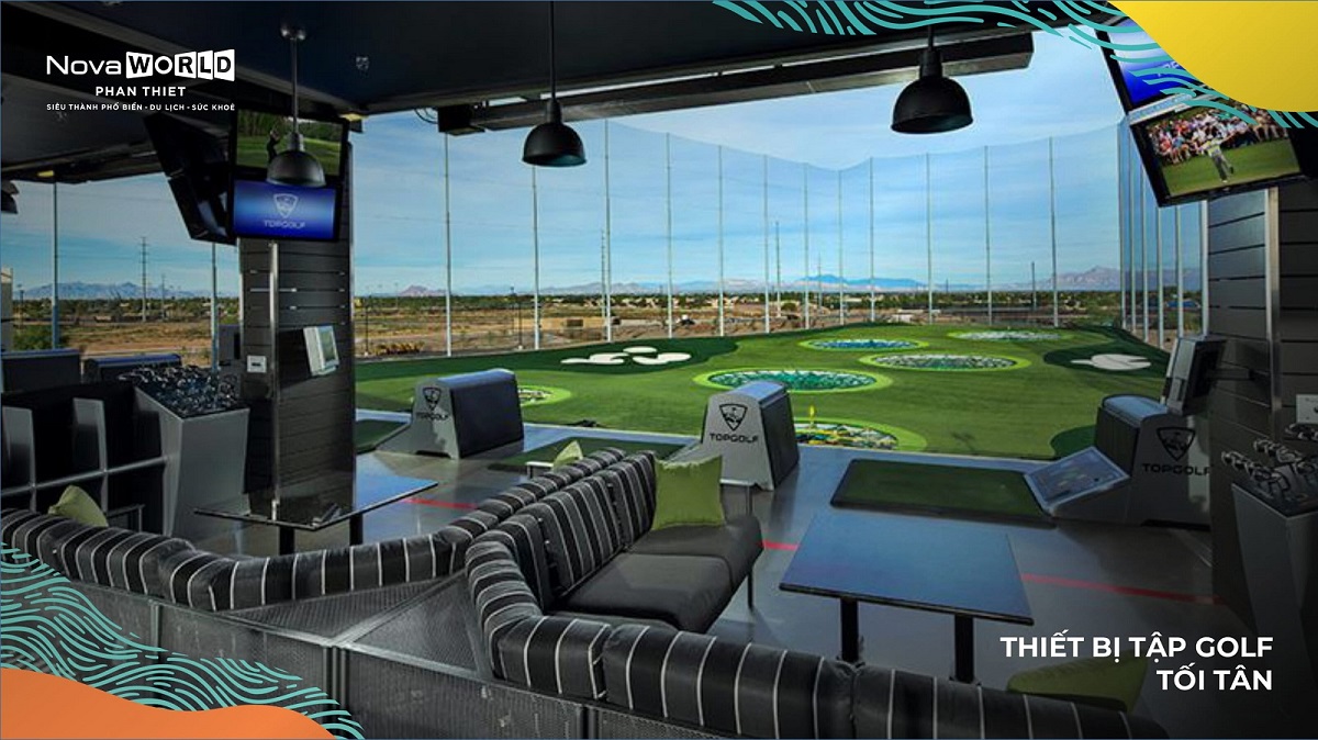 Nhiều thiết bị tập golf hiện đại bậc nhất để du khách trải nghiệm