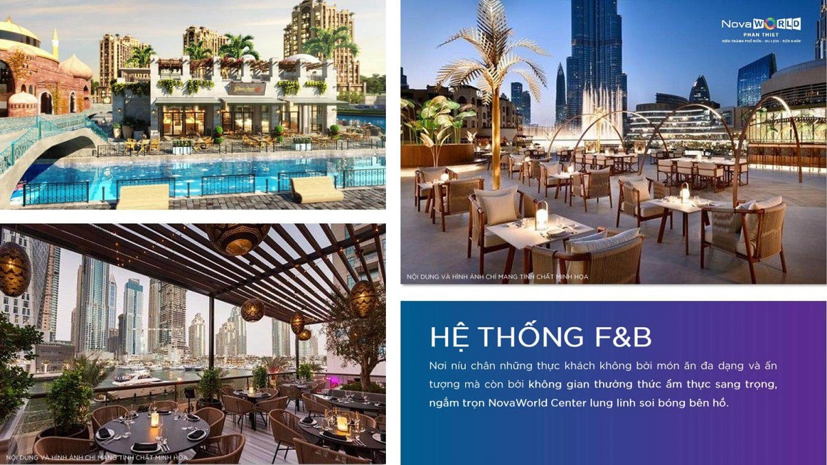 Khu ẩm thực nhà hàng sang trọng