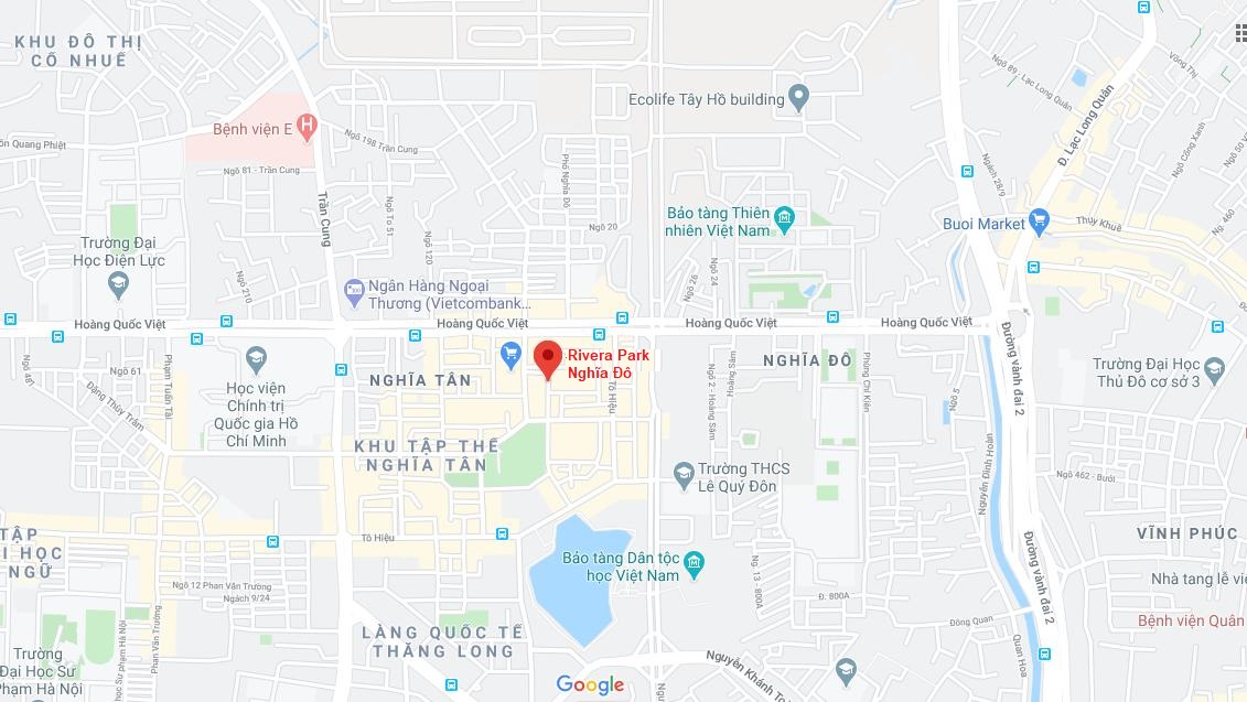 Vị trí dự án Rivera Park Nghĩa Đô