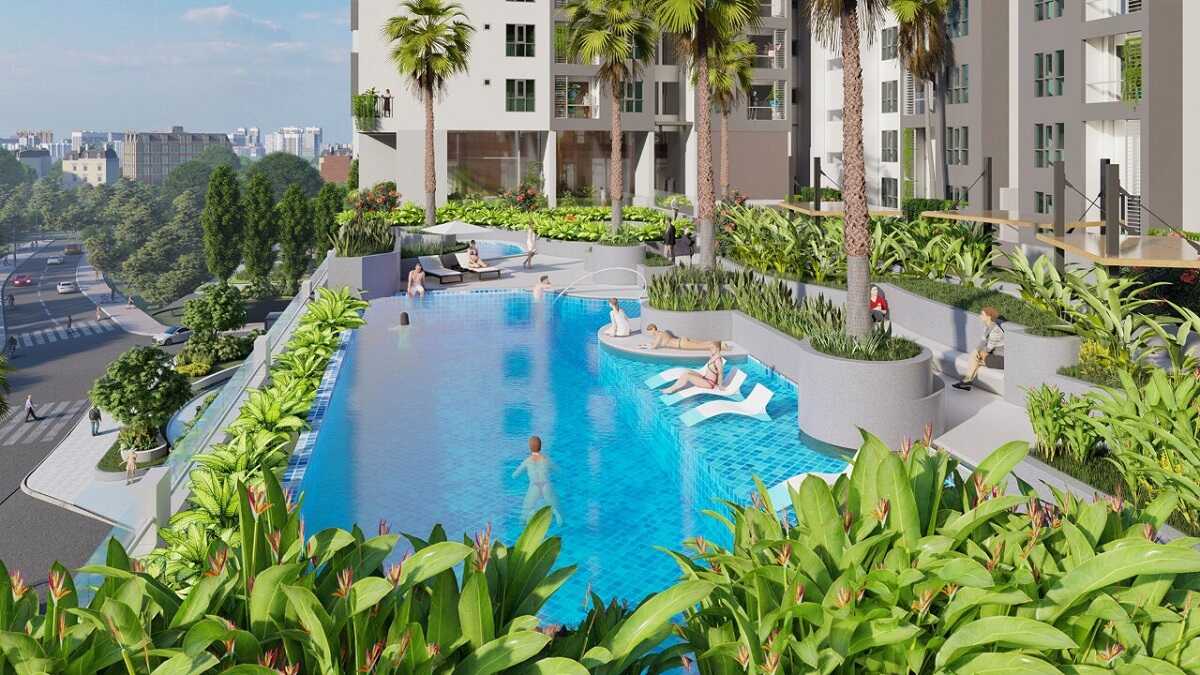 Không gian xanh bên trong dự án