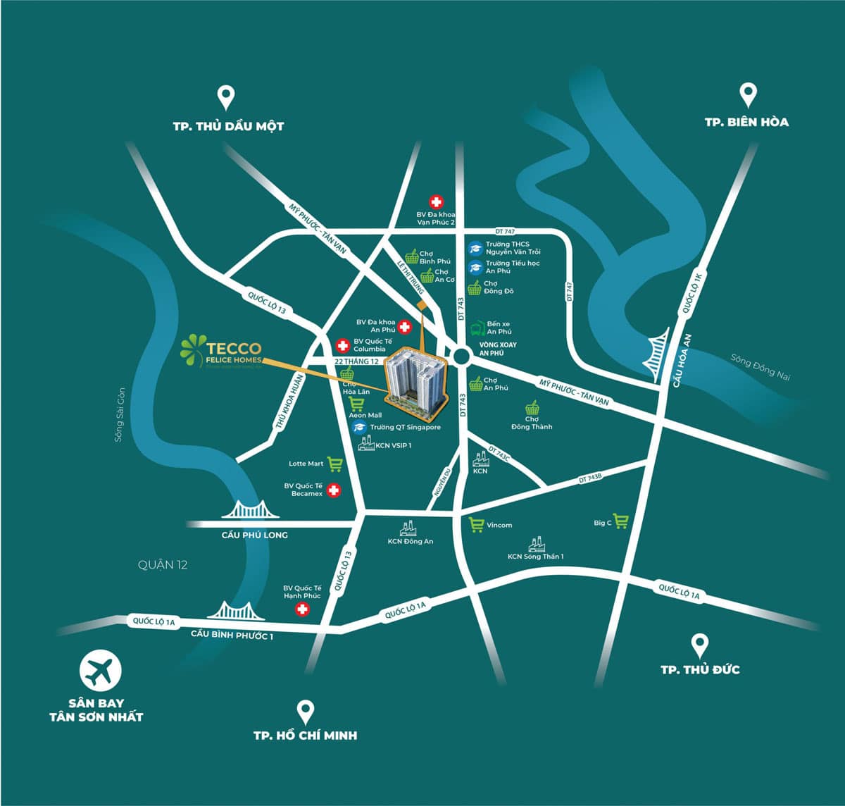 Dự án sở hữu vị trí đẹp, thuận lợi cho di chuyển