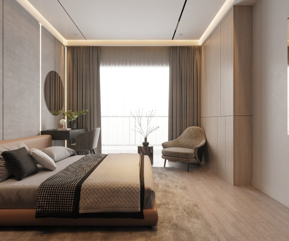 Phòng ngủ căn hộ The Muse Đà Nẵng