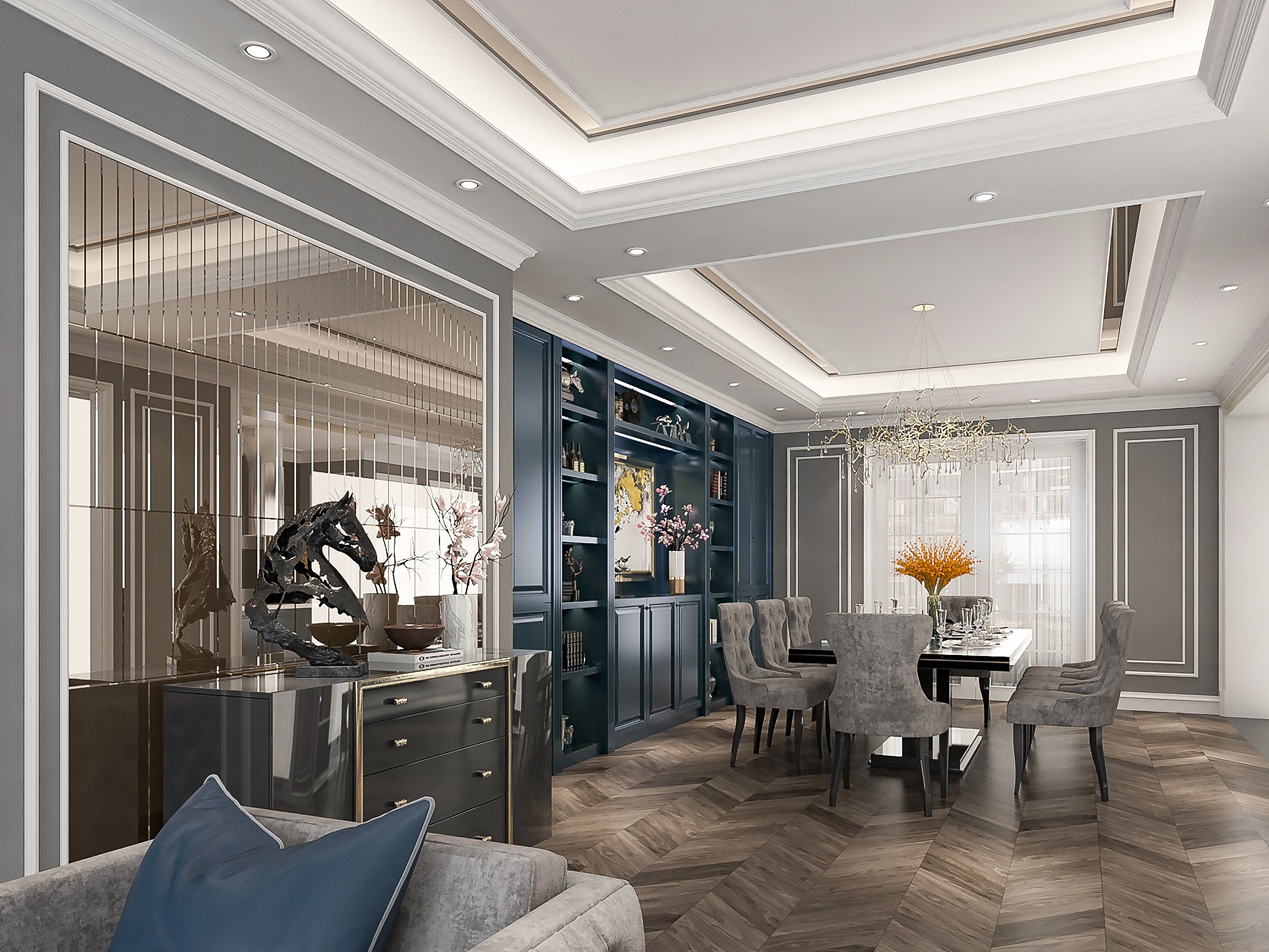 Thiết kế phòng bếp căn hộ Discovery Central