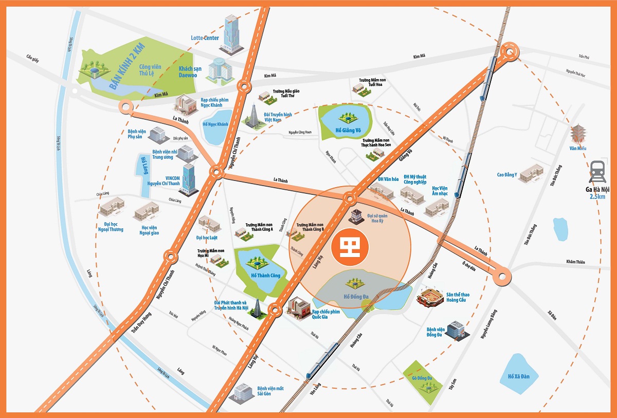 Vị trí chung cư Mon Central